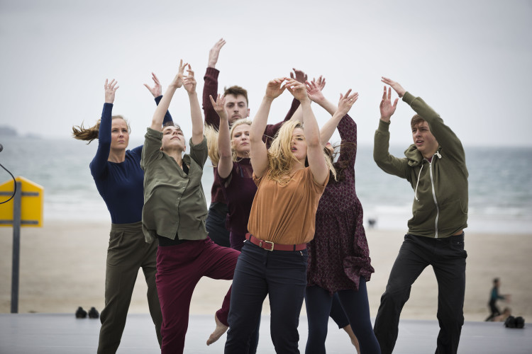 Dancers in Catherine Young's 'Welcome the Stranger', a commission by The Casement Project, that opened the day.  A beautiful, moving celebration of diversity and inclusivity.